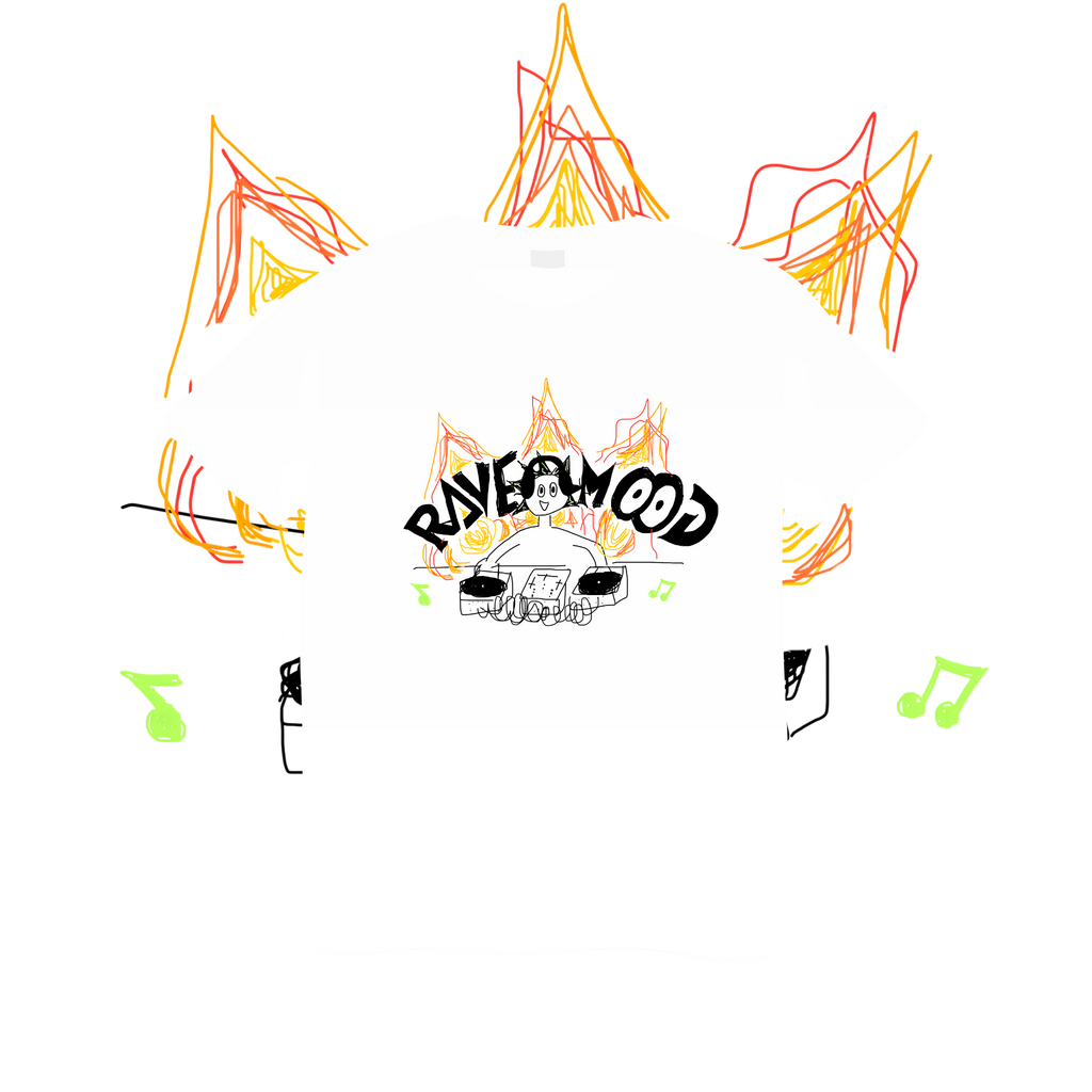 "DJ FLAME"  OVERSIZE TEE