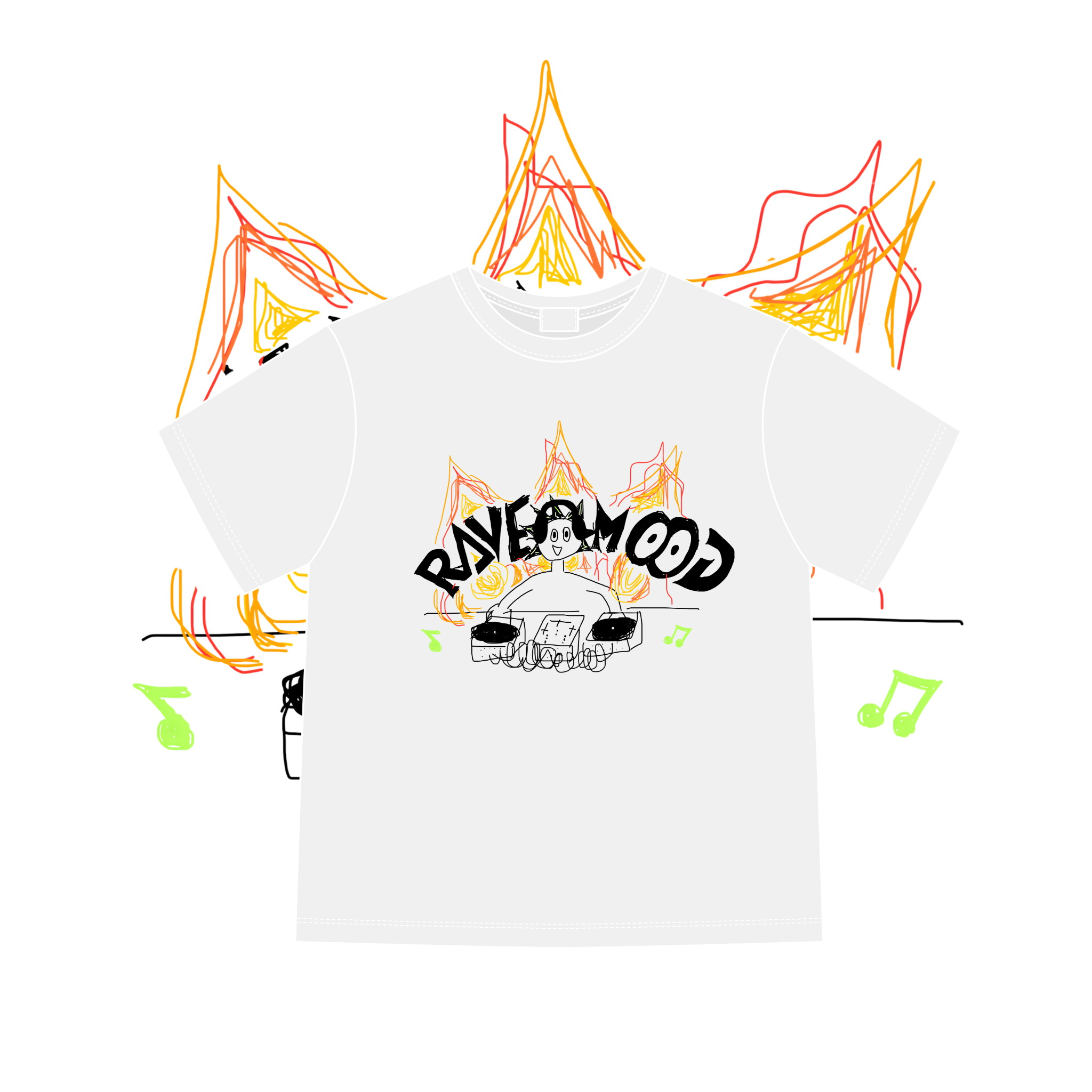 "DJ FLAME" TOP TEE