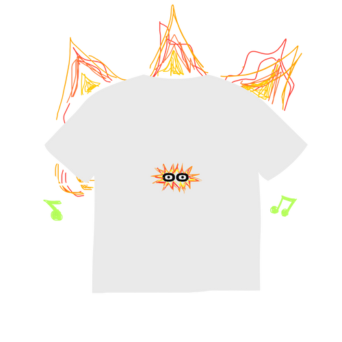 "DJ FLAME" TOP TEE